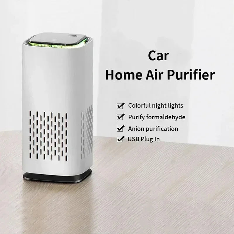 Car Purifier Negative Ion Air Purifier Household Odor Removal Air Purifier Desktop Purifier Car Air Freshener Generator