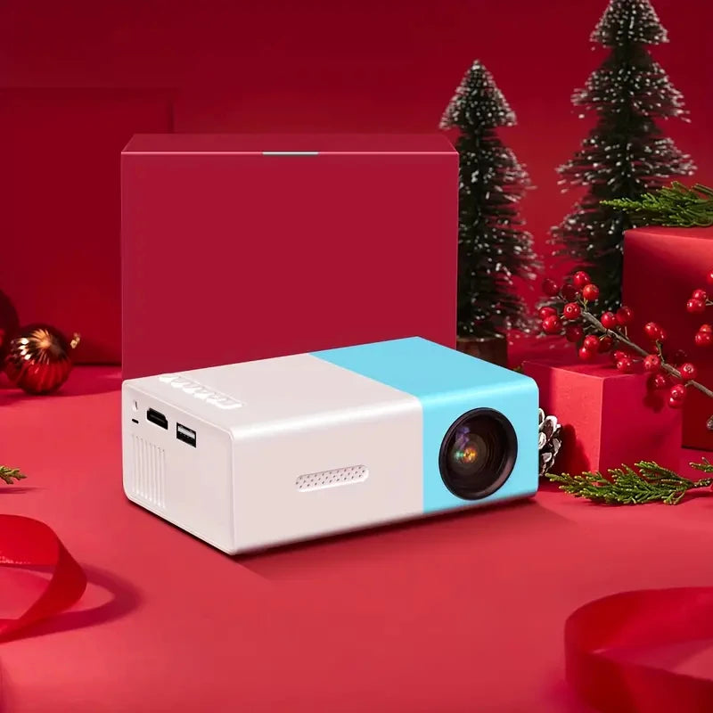TAIDU Halloween Mini LED Projector 320x240P HDMI USB Audio Home Media Player Beamer Christmas Gift Outdoor HD Portable Projector