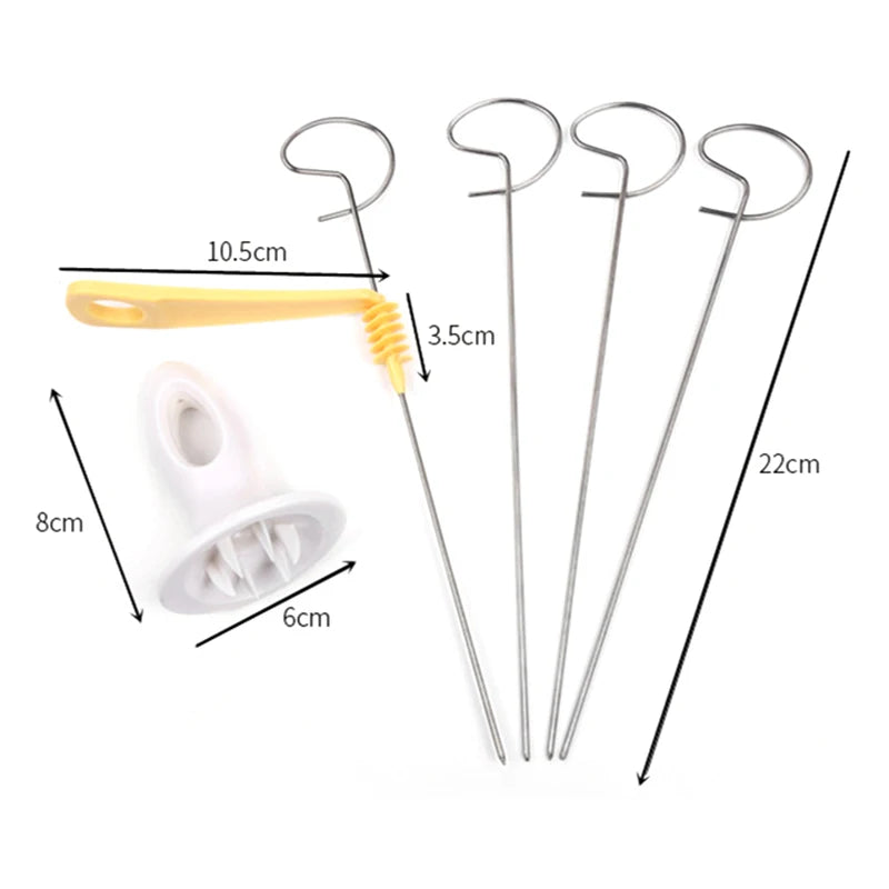 1 Set Stainless Steel Plastic Rotate Potato Slicer Twisted Potato Spiral Slice Cutter Creative Vegetable Tool Kitchen Gadgets