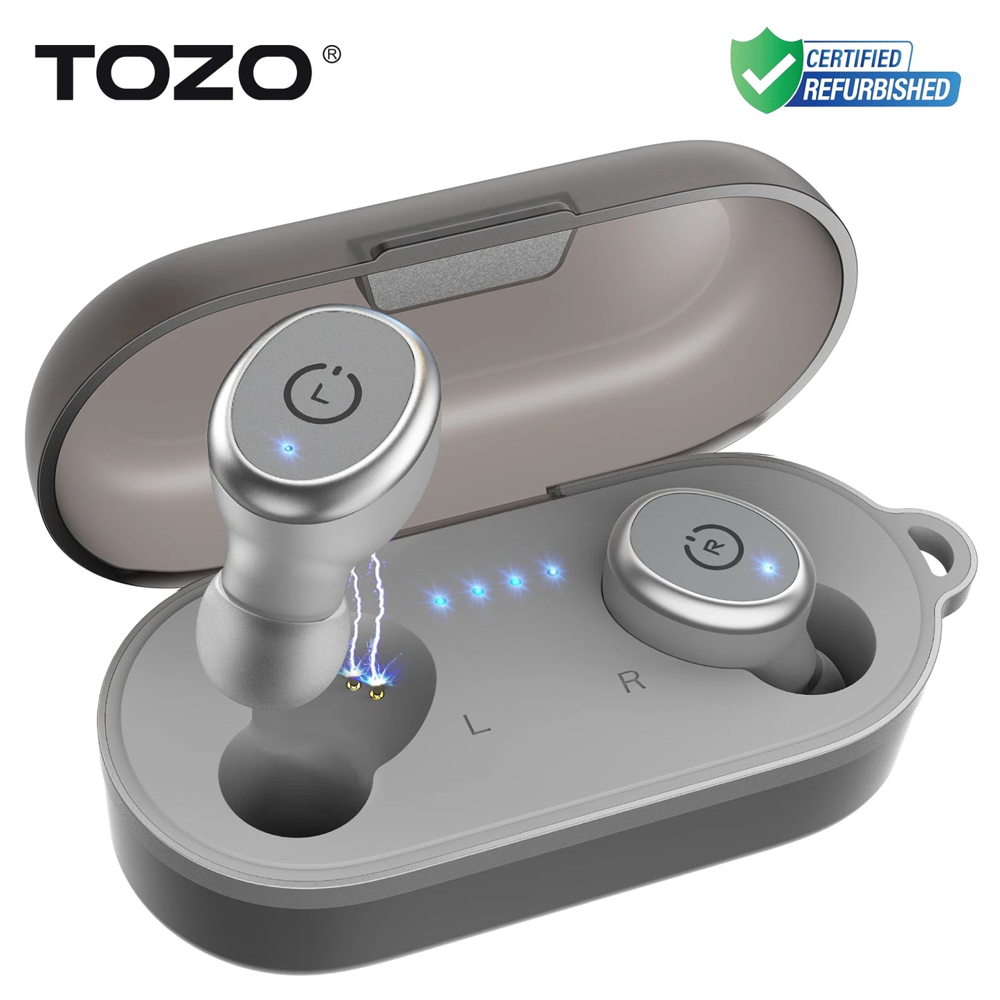 Refurbished TOZO TWS Earbuds AI Translate In Ear Bluetooth 5.3 Earphones with Mic ENC Touch Control 32 Preset EQs Support APP