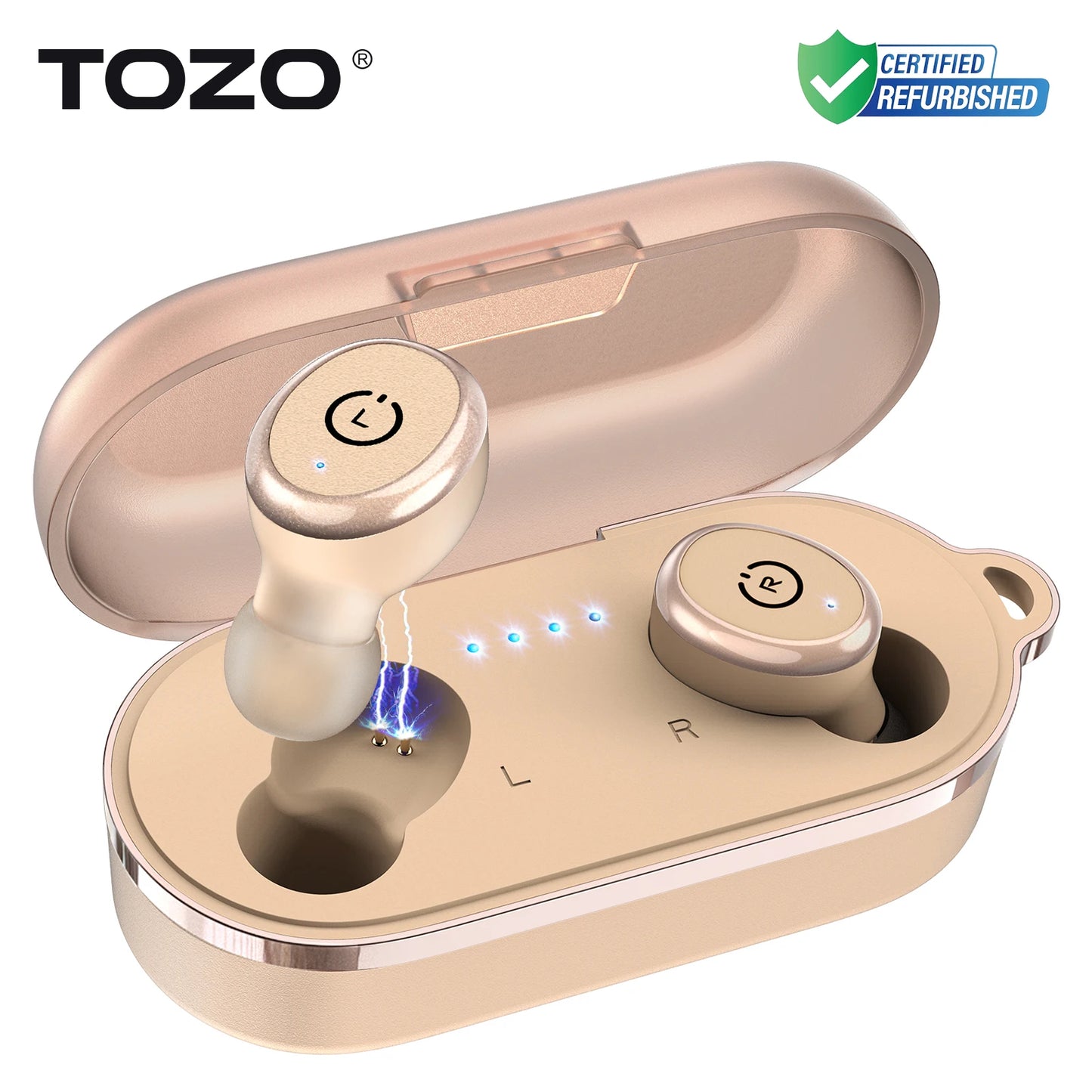 Refurbished TOZO TWS Earbuds AI Translate In Ear Bluetooth 5.3 Earphones with Mic ENC Touch Control 32 Preset EQs Support APP