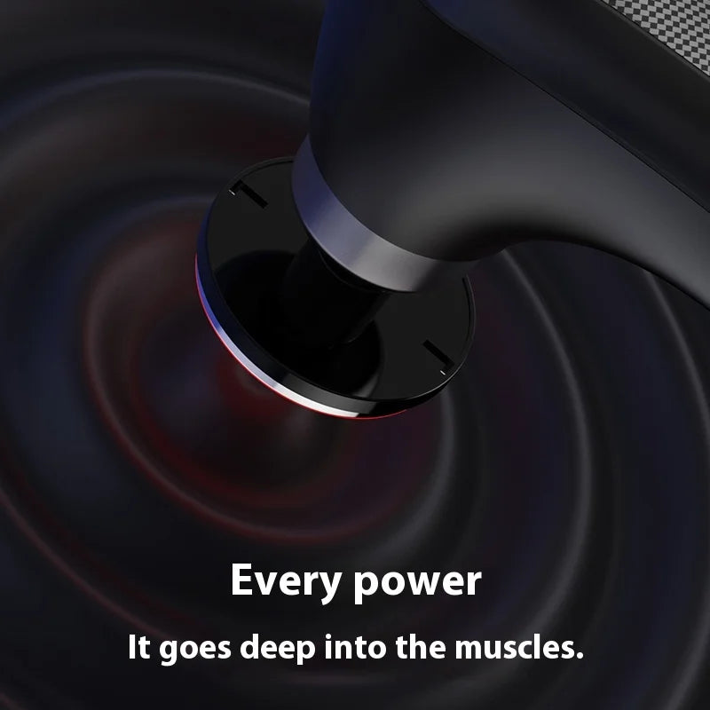 Fascia Gun Massage with Hot and Cold Heads Adjustable Angles Portable Percussion Back Massager for Neck Body Muscle Fitness
