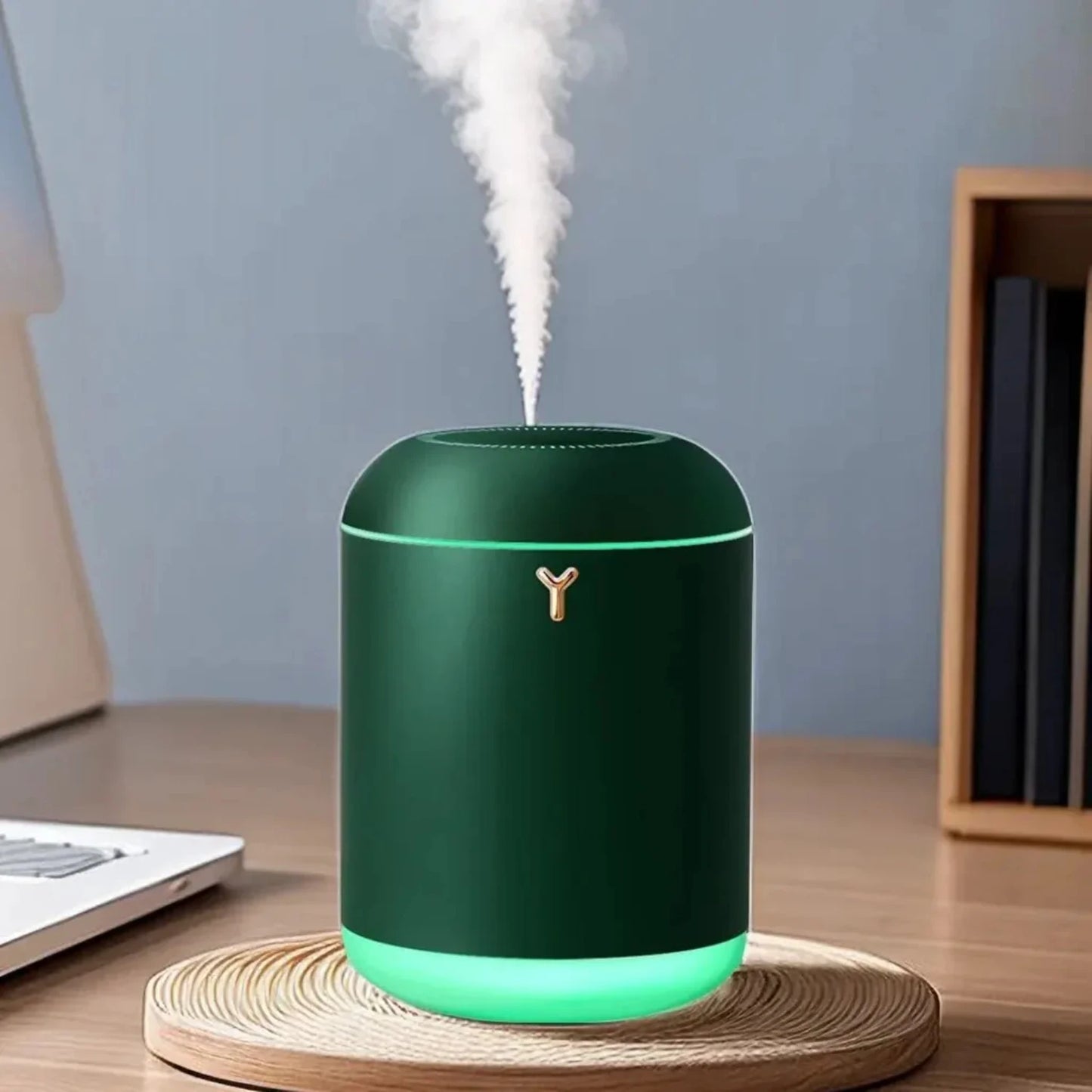 Efficient and powerful compact portable air purifier with 1000ml capacity for purification in office and bedroom. Sleek and idea