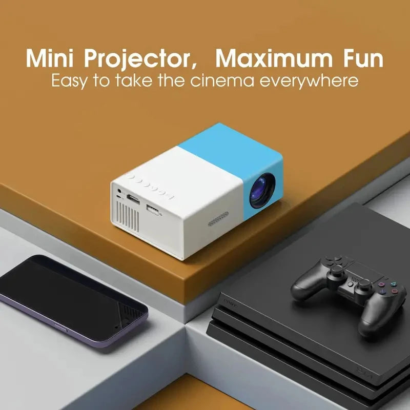 TAIDU Halloween Mini LED Projector 320x240P HDMI USB Audio Home Media Player Beamer Christmas Gift Outdoor HD Portable Projector