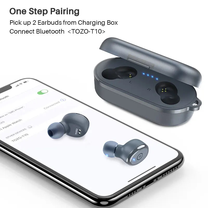 Refurbished TOZO TWS Earbuds AI Translate In Ear Bluetooth 5.3 Earphones with Mic ENC Touch Control 32 Preset EQs Support APP