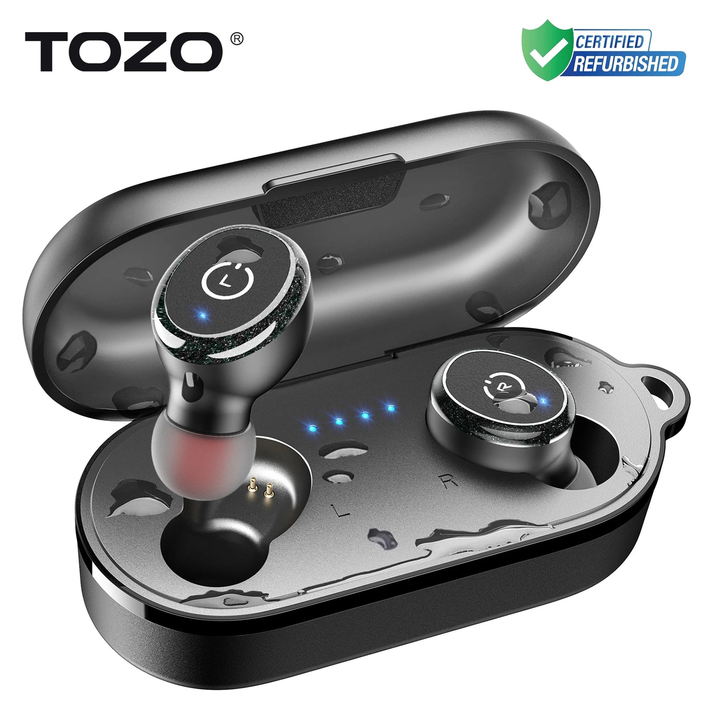 Refurbished TOZO TWS Earbuds AI Translate In Ear Bluetooth 5.3 Earphones with Mic ENC Touch Control 32 Preset EQs Support APP