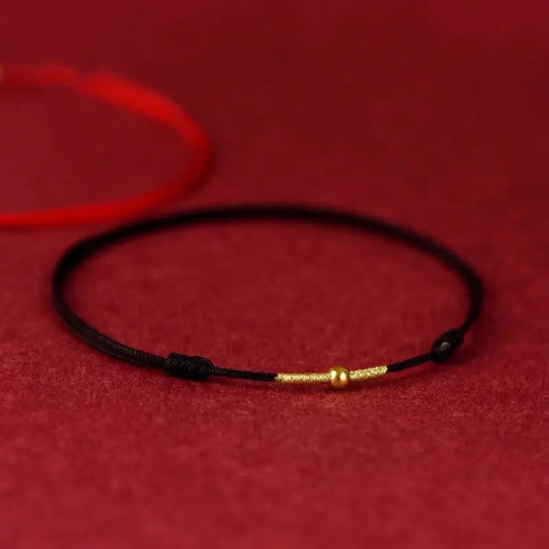Pulsera de Cuerda Tejida Simple Cuatro Hojas