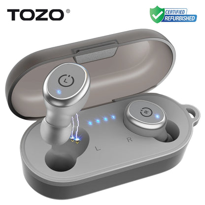 Refurbished TOZO TWS Earbuds AI Translate In Ear Bluetooth 5.3 Earphones with Mic ENC Touch Control  32 Preset EQs Support APP
