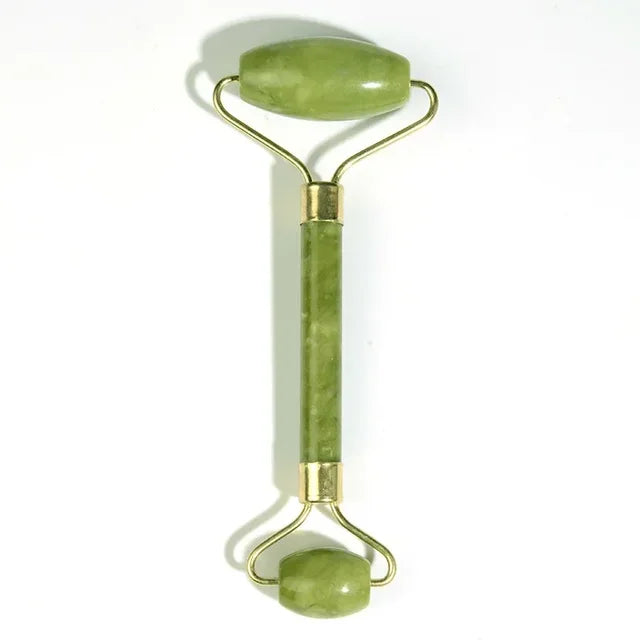 New Anti Aging Jade Stone Massage Set Gua Sha Rose Quartz Jade Face Roller gua shua
