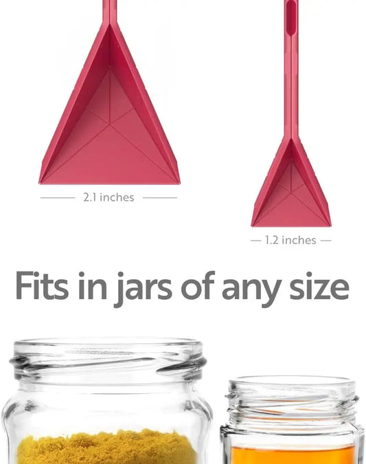 Polygons Flat  3-in-1 Measuring Spoons 2 Spoons with 6 Different Sizes Folds Flat Kitchen Gadget Utensils For Baking Liquid