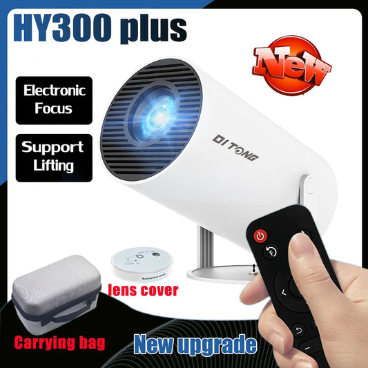 DITONG hy300 pro new Projector 4K Android Wifi 1080P 1280*720P HD Home Cinema Outdoor portable Video movies led mini Projetor