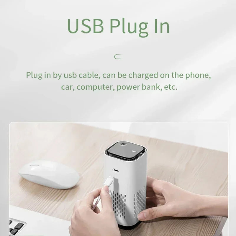 Car Purifier Negative Ion Air Purifier Household Odor Removal Air Purifier Desktop Purifier Car Air Freshener Generator