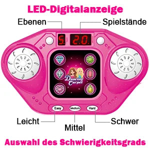 TERRAMUS Dance Mat Light-up Dance Pad Toy with Bluetooth/27 Levels/Memory Challenge/LED/Toys Birthday Gifts for Girls 3+