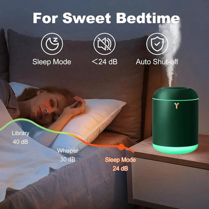 Efficient and powerful compact portable air purifier with 1000ml capacity for purification in office and bedroom. Sleek and idea