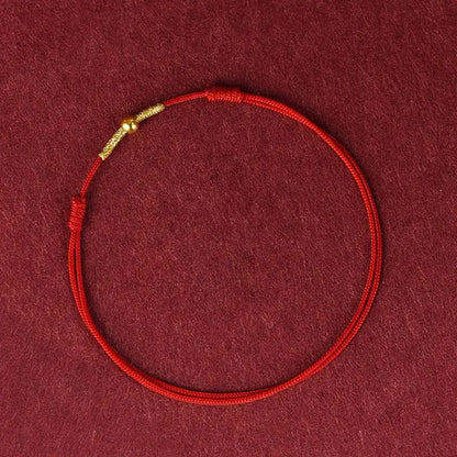 Pulsera de Cuerda Tejida Simple Cuatro Hojas